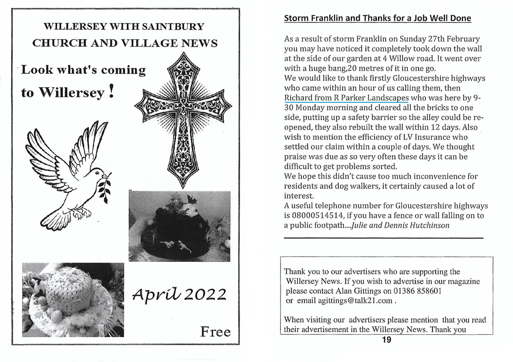 willersey with saintbury church newsletter